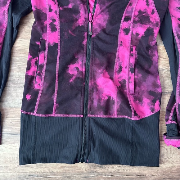 Lululemon Daily Practice Jacket women’s pink and black jacket size 4 - Picture 5 of 13